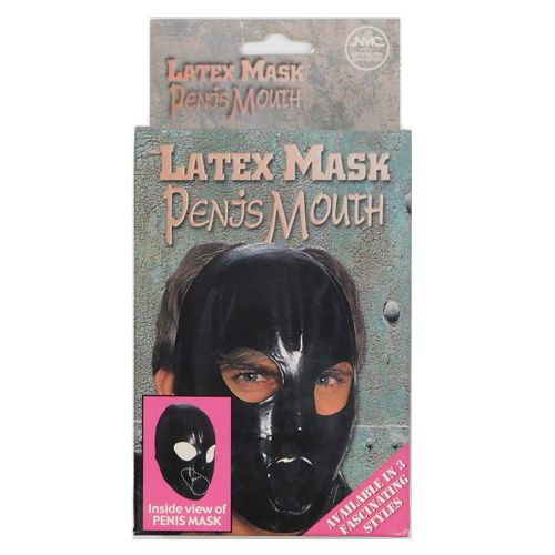 Latex Mask With Penis Gag