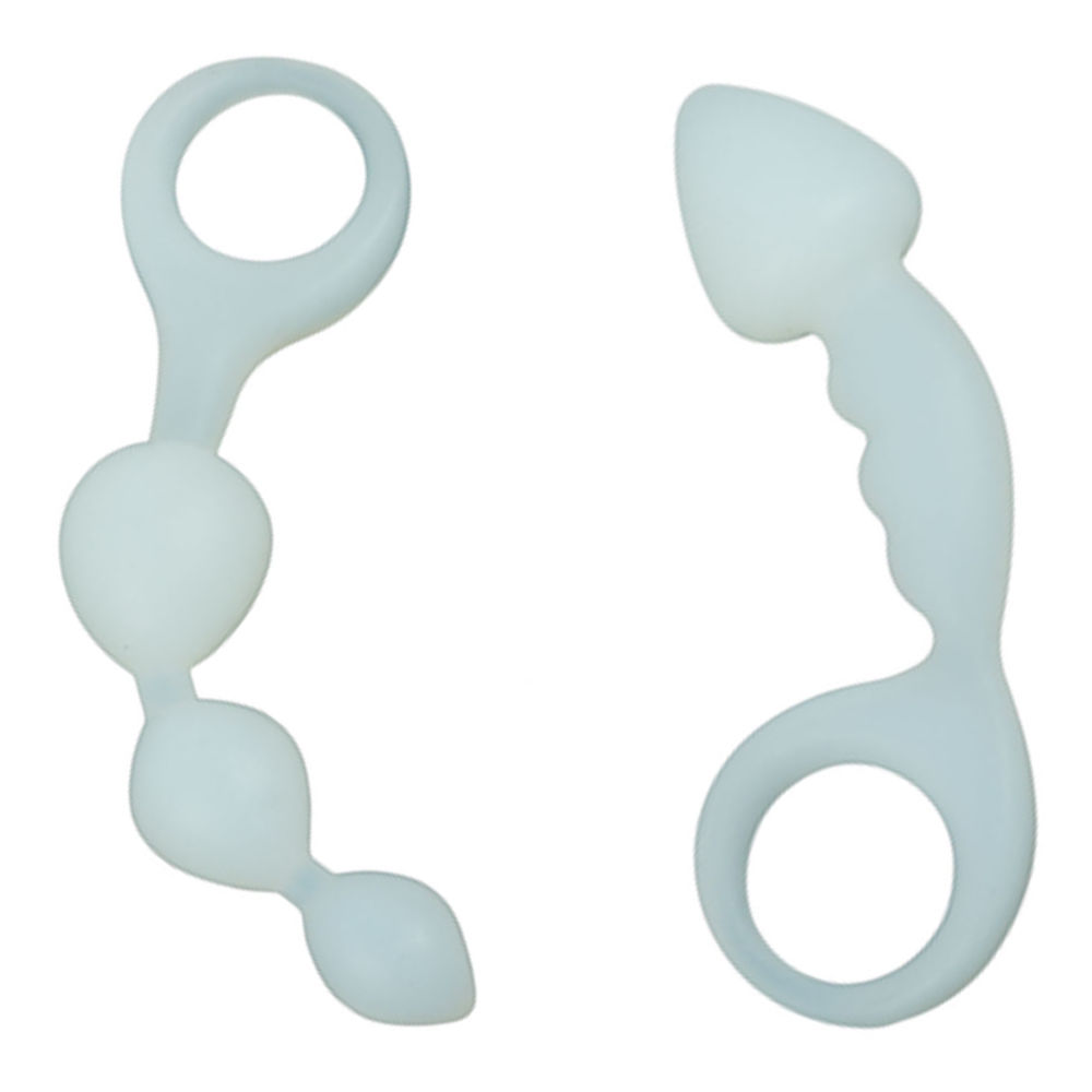 Silicone Anal Toy Set, Ice
