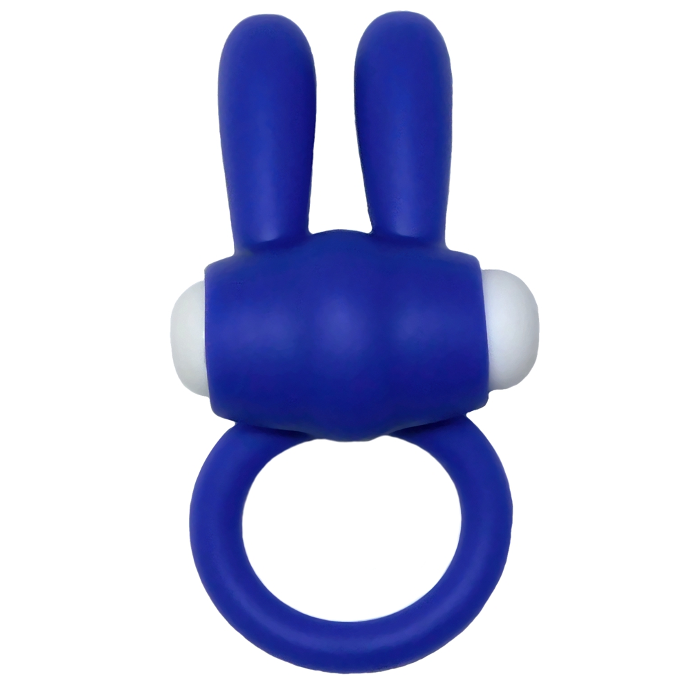 Rabbit Cockring Open Ears Blue